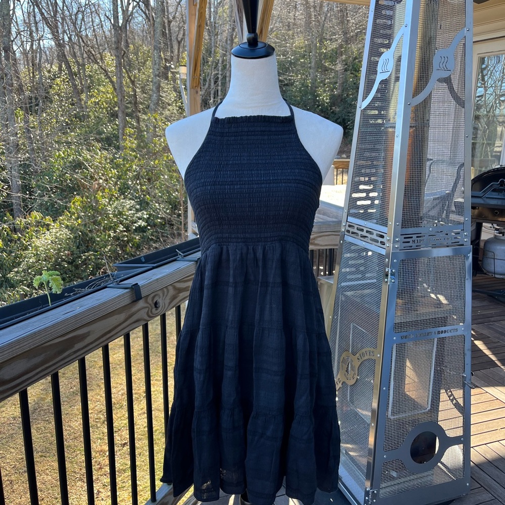 American Eagle Outfitters Black Backless Dress